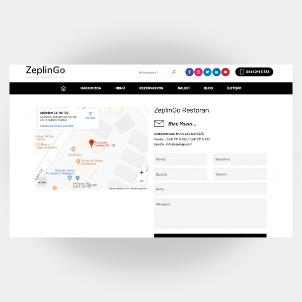 Restoran Web Sitesi V3 5